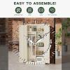 imageGreenvelly Metal Wardrobe Cabinet with Lock Door 72quot Metal Wardrobe Closet with Hanging Rods and Adjustable Shelves Clothing Storage Closet Cabinet for Home Office Employee Gym GreyGrey