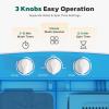 imageGreenvelly Portable Washing Machine 16 Lbs Compact Mini Washer and Dryer Combo Semiautomatic Twin Tub Washer with Drain Pump for Dorms Apartments RVs BlueBlue