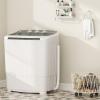 imageGreenvelly Portable Washing Machine 16 Lbs Compact Mini Washer and Dryer Combo Semiautomatic Twin Tub Washer with Drain Pump for Dorms Apartments RVs BlueGrey