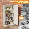 imageGreenvelly Steel SnapIt Storage Cabinet 72quot Locking Metal Garage Storage Cabinet with 4 Adjustable Shelves 2 Doors and Lock for File Office Garage Home BlackGrey