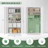 imageGreenvelly Steel SnapIt Storage Cabinet 72quot Locking Metal Garage Storage Cabinet with 4 Adjustable Shelves 2 Doors and Lock for File Office Garage Home BlackWhite