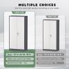 imageGreenvelly Steel SnapIt Storage Cabinet 72quot Locking Metal Garage Storage Cabinet with 4 Adjustable Shelves 2 Doors and Lock for File Office Garage Home BlackGray White
