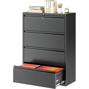 imageGreenvelly Lateral File Cabinet 4 Drawer