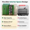 imageGreenvelly 63quot H Metal Pantry Storage Cabinet Black Locking Metal Cabinet with 4 Adjustable Shelves Kitchen Pantry Cabinets for Office Home Garage Pantry KitchenBlack Green