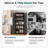 imageGreenvelly 63quot H Metal Pantry Storage Cabinet Black Locking Metal Cabinet with 4 Adjustable Shelves Kitchen Pantry Cabinets for Office Home Garage Pantry KitchenBlack