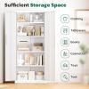 imageGreenvelly 63quot H Metal Pantry Storage Cabinet Black Locking Metal Cabinet with 4 Adjustable Shelves Kitchen Pantry Cabinets for Office Home Garage Pantry KitchenWhite