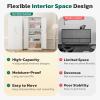 imageGreenvelly 63quot H Metal Pantry Storage Cabinet Black Locking Metal Cabinet with 4 Adjustable Shelves Kitchen Pantry Cabinets for Office Home Garage Pantry KitchenWhite