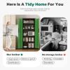 imageGreenvelly 63quot H Metal Pantry Storage Cabinet Black Locking Metal Cabinet with 4 Adjustable Shelves Kitchen Pantry Cabinets for Office Home Garage Pantry KitchenBlack Green