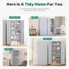 imageGreenvelly 63quot H Metal Pantry Storage Cabinet Black Locking Metal Cabinet with 4 Adjustable Shelves Kitchen Pantry Cabinets for Office Home Garage Pantry KitchenDark Grey
