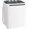 imageGreenvelly Portable Washing Machine 16 Lbs Compact Mini Washer and Dryer Combo Semiautomatic Twin Tub Washer with Drain Pump for Dorms Apartments RVs BlueGrey