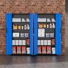 imageGreenvelly Metal Storage Cabinet 63quot H Locking Metal Storage Cabinet with Doors and 4 Shelves Lockable Steel Cabinets for Kitchen Bedroom Living Room Office BlackBlue