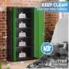 imageGreenvelly Metal Garage Storage Cabinet Lockable Metal Cabinets with 2 Doors and Shelves36Steel Storage Locking Counter Cabinet for OfficeGarageKitchenHomeSchoolGrey WhiteBlack Green