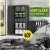 imageGreenvelly Metal Storage Cabinet72 Metal Cabinet Storage with Doors and 4 Adjustable ShelvesTall Storage Cabinet for HomeSchoolGymGrey WhiteBlack