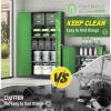 imageGreenvelly Metal Storage Cabinet72 Metal Cabinet Storage with Doors and 4 Adjustable ShelvesTall Storage Cabinet for HomeSchoolGymGrey WhiteBlack Green