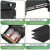 imageGreenvelly File CabinetMetal Mobile 2Drawer Rolling File Cabinet with Lock Under Desk for Home Office Fit LetterLegalA4 SizeEasy AssembleBlackBlack