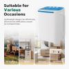 imageGreenvelly Portable Washing Machine 16lbs Portable Washer and Dryer Combo with Extended Drain 2 In 1 Mini Compact Tub Laundry Washine for Camping Apartments Dorms RV GreyBlue