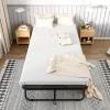 imageGreenvelly Folding Bed with Mattress75quot Foldable Beds for Adults Roll AwayBed with Mattress and Metal Frame for Home OfficeGuestLiving Room31quot W31 with Cover Protector