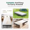 imageGreenvelly Folding Bed with Mattress75quot Foldable Beds for Adults Roll AwayBed with Mattress and Metal Frame for Home OfficeGuestLiving Room31quot W31 with Cover Protector