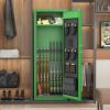 imageGreenvelly 1416 Gun Safe for Rifles and Pistols Rifle Safe with Keyboard Lock Gun Cabinet with Adjustable Shelves Quick Access Fireproof Gun Safe with Pocket and Gun Rack for Home BlackGreen