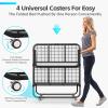 imageGreenvelly Folding Bed with Mattress 75quot x 31quot Rollaway Bed with 5quot Memory Foam Mattress for Adults Metal Frame Portable Bed for Guest Room Small Apartment Space Saving Fold Up for Easy Storage75 x 31