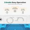 imageGreenvelly Portable Washing Machine 66lbs Single Tub Small Laundry Washer with Spin Basket Semiautomatic Washer Machine for Apartment Dorms RV Home Blue WhiteBlue White