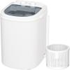imageGreenvelly Portable Washing Machine 66lbs Single Tub Small Laundry Washer with Spin Basket Semiautomatic Washer Machine for Apartment Dorms RV Home Blue WhiteGrey White