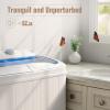 imageGreenvelly Portable Washing Machine 16 Lbs Compact Mini Washer and Dryer Combo Semiautomatic Twin Tub Laundry Washine with Drain Pump for Dorms Apartments RVs GreyBlue White