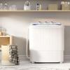 imageGreenvelly Portable Washing Machine 16 Lbs Compact Mini Washer and Dryer Combo Semiautomatic Twin Tub Laundry Washine with Drain Pump for Dorms Apartments RVs GreyBlue White