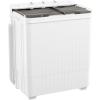 imageGreenvelly Portable Washing Machine 16 Lbs Compact Mini Washer and Dryer Combo Semiautomatic Twin Tub Laundry Washine with Drain Pump for Dorms Apartments RVs GreyGrey White