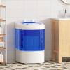 imageGreenvelly Portable Washing Machine 16 Lbs Compact Mini Washer and Dryer Combo Semiautomatic Twin Tub Laundry Washine with Drain Pump for Dorms Apartments RVs GreyBlue
