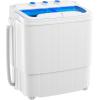 imageGreenvelly Portable Washing Machine 16 Lbs Compact Mini Washer and Dryer Combo Semiautomatic Twin Tub Laundry Washine with Drain Pump for Dorms Apartments RVs GreyBlue White