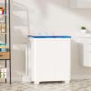 imageGreenvelly Portable Washing Machine 16 Lbs Compact Mini Washer and Dryer Combo Semiautomatic Twin Tub Laundry Washine with Drain Pump for Dorms Apartments RVs GreyBlue White