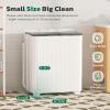 imageGreenvelly Portable Washing Machine 16 Lbs Compact Mini Washer and Dryer Combo Semiautomatic Twin Tub Laundry Washine with Drain Pump for Dorms Apartments RVs GreyGrey White
