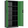 imageGreenvelly 73 Rolling Storage CabinetBlack Metal Garage Cabinet with Locking Doors and 4 Adjustable Shelves for HomeKitchenOfficeWarehouse32 W x 16 DWheelsBlack Green