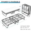 imageGreenvelly Folding Bed with Mattress 75 x 31 Rollaway Bed with 5 Memory Foam Mattress Metal Frame Portable Bed for Small Apartment Guest Room Foldable Bed for Adults SpaceSaving75 x 38
