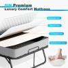 imageGreenvelly Folding Bed with Mattress 75 x 31 Rollaway Bed with 5 Memory Foam Mattress Metal Frame Portable Bed for Small Apartment Guest Room Foldable Bed for Adults SpaceSaving75 x 31