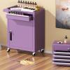 imageGreenvelly Tool Chest 5Drawer Rolling Tool Chest with Hooks and Lockable Wheels Detachable Top Tool Box Toolbox with Wheels Rolling Tool Box for Mechanics Garage Workshop and Tool Room PurplePurple