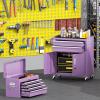 imageGreenvelly Tool Chest 5Drawer Rolling Tool Chest with Hooks and Lockable Wheels Detachable Top Tool Box Toolbox with Wheels Rolling Tool Box for Mechanics Garage Workshop and Tool Room PurplePurple