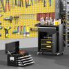 imageGreenvelly Tool Chest 5Drawer Rolling Tool Chest with Hooks and Lockable Wheels Detachable Top Tool Box Toolbox with Wheels Rolling Tool Box for Mechanics Garage Workshop and Tool Room PurpleBlack
