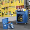 imageGreenvelly Tool Chest 5Drawer Rolling Tool Chest with Hooks and Lockable Wheels Detachable Top Tool Box Toolbox with Wheels Rolling Tool Box for Mechanics Garage Workshop and Tool Room PurpleBlue