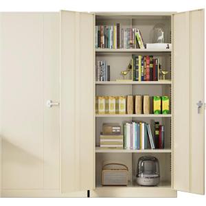 imageGreenvelly 73 Rolling Storage CabinetBlack Metal Garage Cabinet with Locking Doors and 4 Adjustable Shelves for HomeKitchenOfficeWarehouse32 W x 16 DWheelsGrey